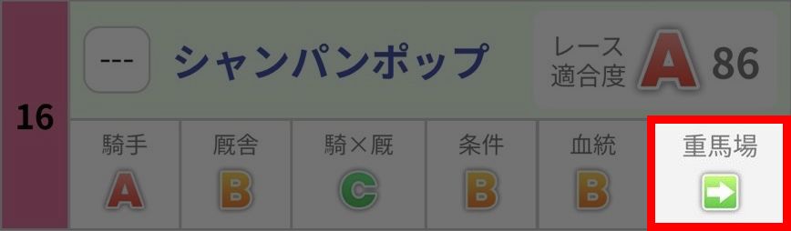 重馬場評価