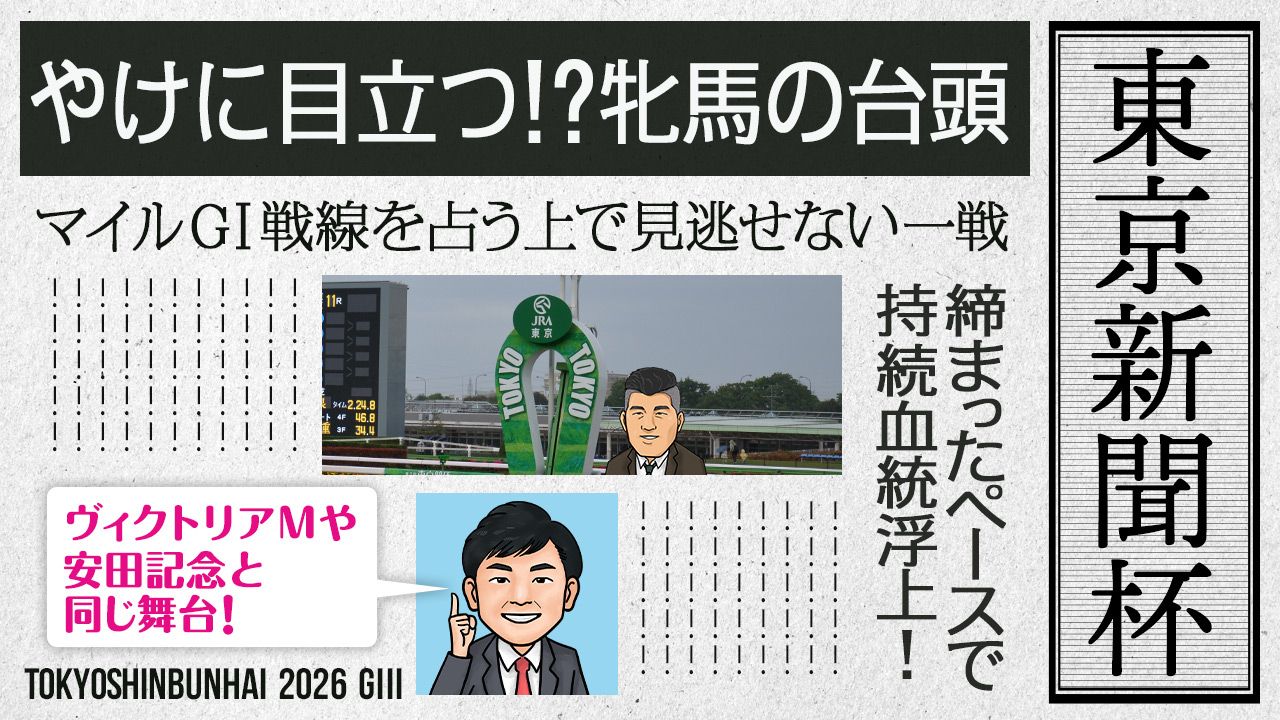 【東京新聞杯】マイルＧⅠに繋がる一戦、持続力血統で勝負だ！