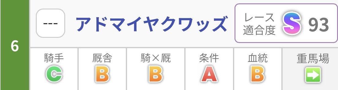 アドマイヤクワッズ